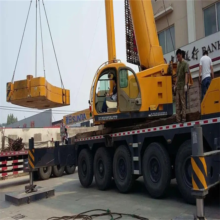 蔚县当地吊车出租|机器吊装|75吨|工厂搬迁服务